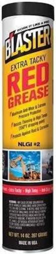 DESCRIPTION: (6) EXTRA TACKY RED GREASE BRAND/MODEL: BLASTER SIZE: 14 OZ RETAIL$: $6.00 EA QTY: 6