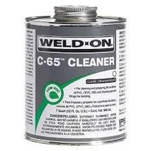 DESCRIPTION: (2) PVC PIPE CLEANER BRAND/MODEL: WELD ON C-65 CLEANER SIZE: 32 FL OZ RETAIL$: $20.20 EA QTY: 2
