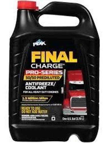 DESCRIPTION: (2) COOLANT/ANTIFREEZE BRAND/MODEL: PEAK FINAL CHARGE INFORMATION: 50/50 SIZE: 1 GALLON RETAIL$: $16.82 EA QTY: 2