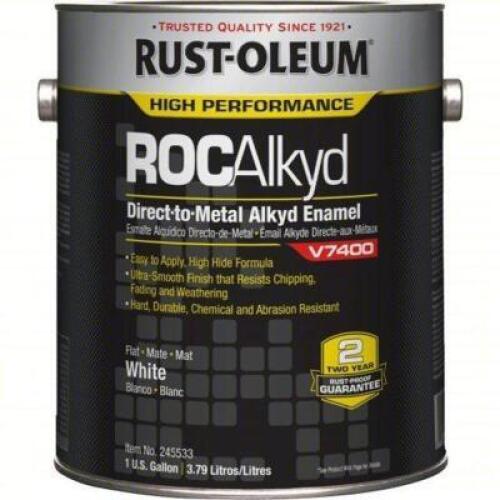 DESCRIPTION: (2) INTERIOR EXTERIOR PAINT BRAND/MODEL: RUST-OLEUM #2ZLJ1 INFORMATION: WHITE SIZE: 1 GALLON RETAIL$: $125.59 EA QTY: 2