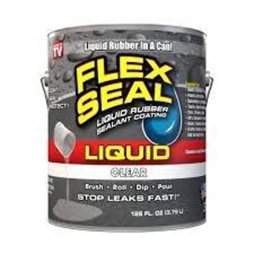 DESCRIPTION: (1) LIQUID RUBBER BRAND/MODEL: FLEX SEAL INFORMATION: CLEAR SIZE: 128 FL OZ RETAIL$: $85.00 EA QTY: 1