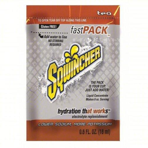 DESCRIPTION: (2) CASE OF (50) SPORTS DRINK MIX CONCENTRATE BRAND/MODEL: SQWINCHER #10U596 INFORMATION: TEA RETAIL$: $24.73 QTY: 2