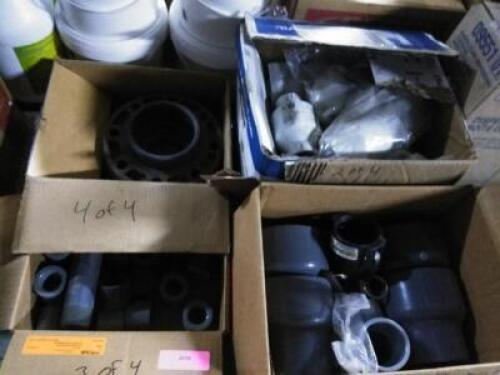 DESCRIPTION: (1) LOT OF MISC. PLUMBING PARTSINFORMATION: 4 BOXES INCLUDEDQTY: 1