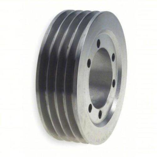 DESCRIPTION: (1) STANDARD V-BELT PULLEY BRAND/MODEL: GATES #1NGY7 SIZE: Bushed Bore, 4 Groove, 19 in OD, For 3V/3VX Belt Section, 3V: 19 in RETAIL$: $