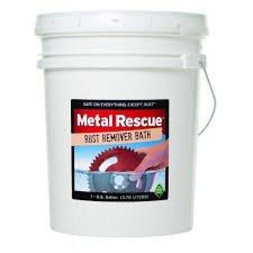 DESCRIPTION: (1) RUST REMOVER BATH BRAND/MODEL: METAL RESCUE SIZE: 5 GALLON RETAIL$: $122.36 EA QTY: 1