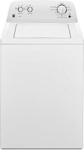DESCRIPTION: (1) TOP LOAD WASHER BRAND/MODEL: KENMORE/SERIES 100 INFORMATION: 3.5 CUFT CAPACITY, DUAL ACTION AGITATOR, GOES WITH LOT 5022 RETAIL$: $35