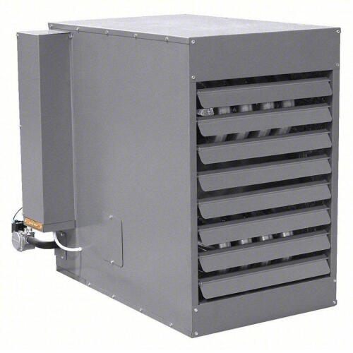 DESCRIPTION: (1) GAS WALL & CEILING UNIT HEATER BRAND/MODEL: DAYTON/55FG66 INFORMATION: 100,000 BTU, NATURAL GAS, 1PH RETAIL$: $1,738.61 SIZE: 33 3/4"