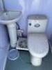 DESCRIPTION STAINLESS JOBSITE BATHROOM W/ SINK, TOILET, AND FAN ADDITIONAL INFORMATION NEW 2024 LOCATION LOT QTY 1 - 3