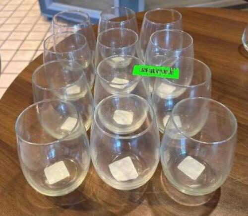 (12) - STEMLESS WINE GLASSES
