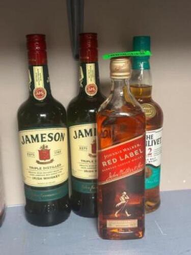 (4) - BOTTLES OF WHISKEY