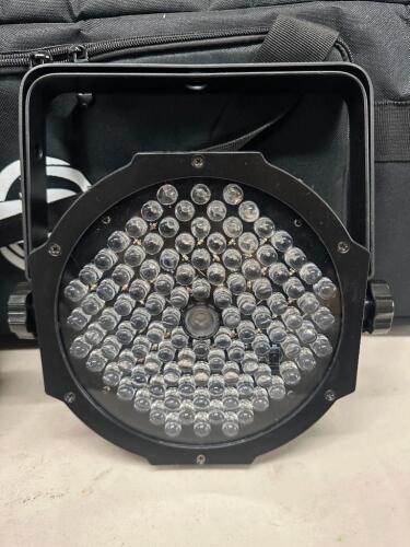 (8) ADJ MEGA PAR PROFILE PLUS LED LIGHTS.