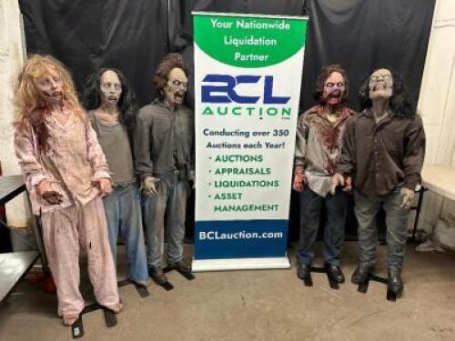 (5) ASSORTED ZOMBIE LIFE SIZE PROPS.