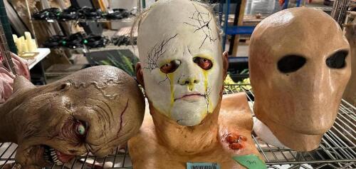 (3) ASSORTED FULL HEAD RUBBER MASKS