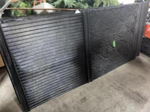 (16) BLACK VACUFORM WALL PANELING