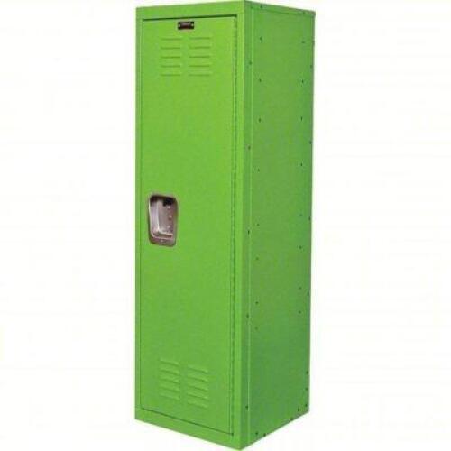 DESCRIPTION: (1) WARDROBE LOCKER BRAND/MODEL: HALLOWELL #35UW38 INFORMATION: GREEN. PADLOCK HASP, 1 TIER, 1 WIDE SIZE: 15" X 15" X 48" RETAIL$: $231.4