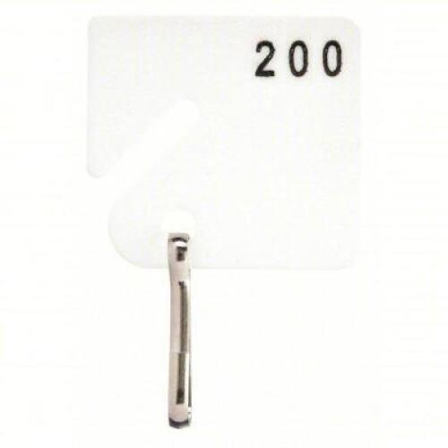 DESCRIPTION: (25) BAGS OF (80) KEY TAGS BRAND/MODEL: PRODUCT NUMBER #33J878 INFORMATION: WHITE, RECTANGLE SIZE: 1 5/8 IN HT, 1 1/2 IN WD RETAIL$: $11.