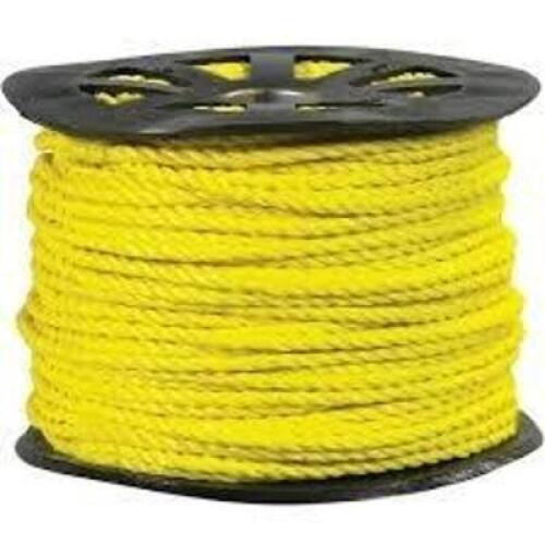 DESCRIPTION: (1) SPOOL OF TWISTED ROPE BRAND/MODEL: WORKSMART #WS-MH-FIBR-076 INFORMATION: POLYPROPYLENE ROPE, YELLOW SIZE: 1/2" X 200' RETAIL$: $38.0