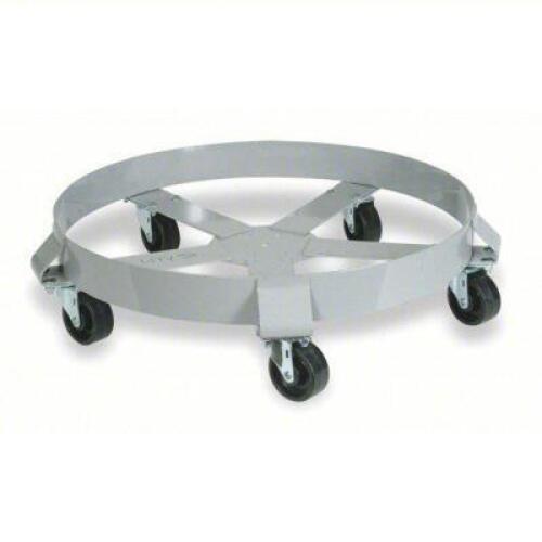 DESCRIPTION: (1) CROSS-BRACE DRUM DOLLY WITH SUPPORT RING BRAND/MODEL: PRODUCT NUMBER #1XWA1 INFORMATION: 1,250 LB LOAD CAPACITY, ROUND, PLASTIC RETAI