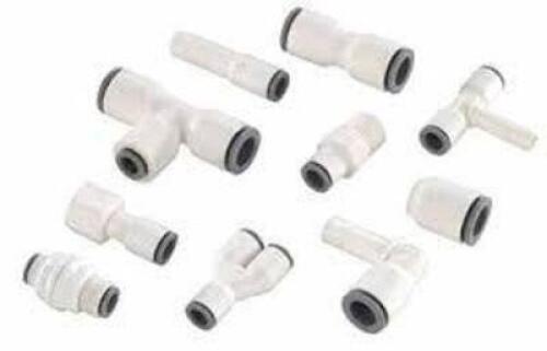 DESCRIPTION: (20) PUSH TO CONNECT TUBE FITTINGS BRAND/MODEL: PARKER #PPB6MRS6-MG SIZE: 3/8" X 3/8 RETAIL$: $14.96 EA QTY: 20