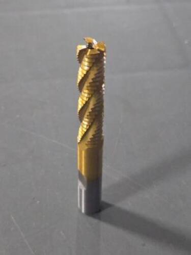 DESCRIPTION: (4) COBALT ROUGHING END MILLS BRAND/MODEL: VC 80242421 SIZE: 3/8" DIA 1-5/8" LOC RETAIL$: $65.16 QTY: 4