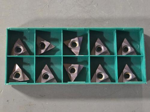 DESCRIPTION: (10) CARBIDE GROOVING INSERTS BRAND/MODEL: TOOL FLO TNMC 43 NT 12P ST EXT RETAIL$: $123.55 QTY: 10