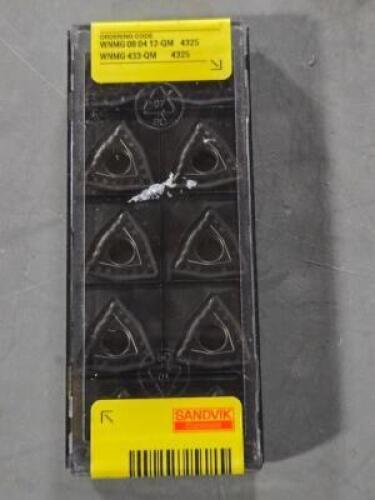 DESCRIPTION: (10) CARBIDE TURNING INSERTS BRAND/MODEL: SANDVIK COROMANT WNMG 08 04 12-QM 4325 RETAIL$: $678.00 QTY: 10