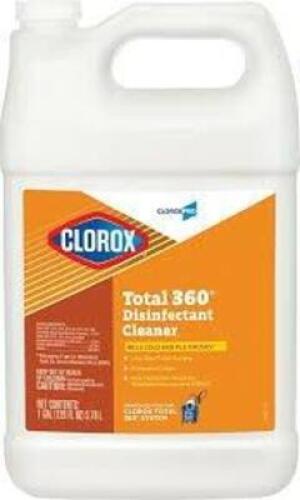 DESCRIPTION: (2) TOTAL 360 DISINFECTANT CLEANER BRAND/MODEL: COLORX SIZE: 1 GALLON RETAIL$: $38.00 EA QTY: 2