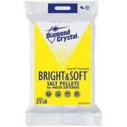 DESCRIPTION: (2) BAGS OF BRIGHT AND SOFT SALT WATER PELLETS BRAND/MODEL: DIAMOND CRYSTAL SIZE: 40 LB RETAIL$: $10.47 EA QTY: 2
