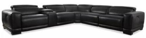 LEATHER POWER RECLINING SECTIONAL