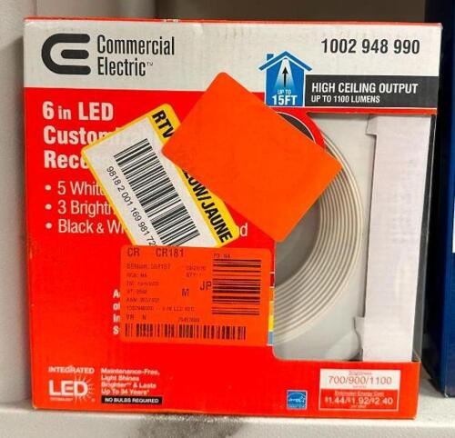 (2)- 6" LED CUSTOMIZABLE RECESSED TRIM LIGHTS