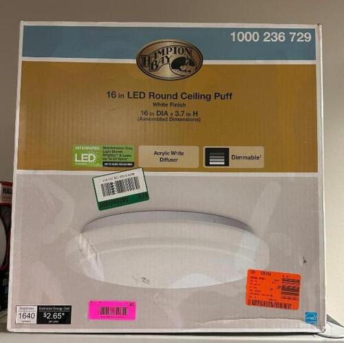 16" LED ROUND CEILING PUFF LIGHT