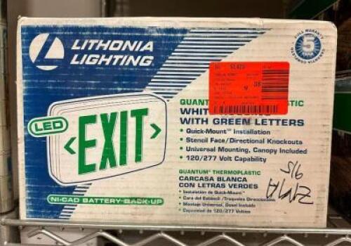 GREEN LED EXIT SIGN