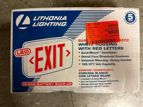 RED LETTER LED EXIT SIGN