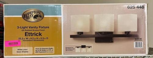 THREE LIGHT VANITY FIXTURE