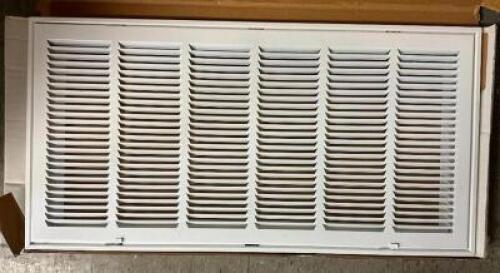 30"X14" WHITE AIR RETURN VENT