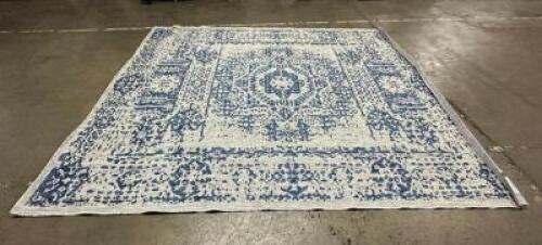 9'X12' BLUE AREA RUG