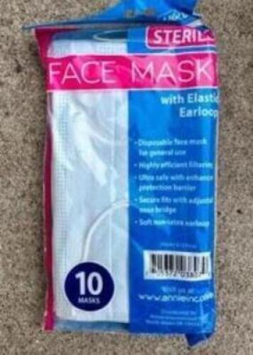 ONE BOX OF (1440) DISPOSABLE FACE MASKS
