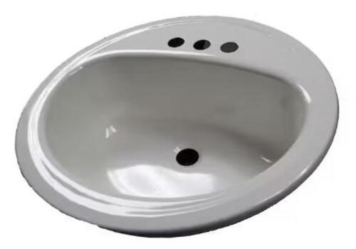 19" WHITE ROUND LAVATORY SINK