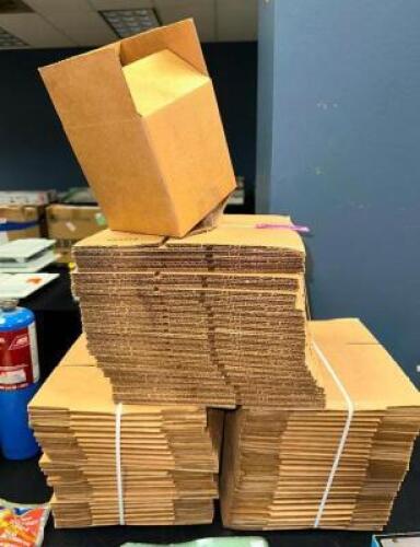 (3)- BUNDLES OF SHIPPING BOXES