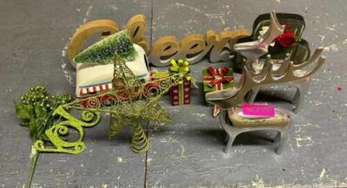 ASSORTED TABLETOP HOLIDAY DECOR