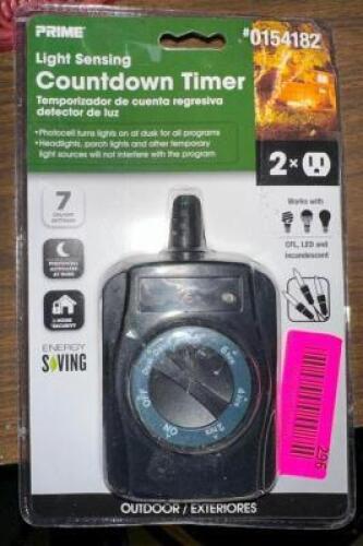 LIGHT SENSING COUNT DOWN TIMER