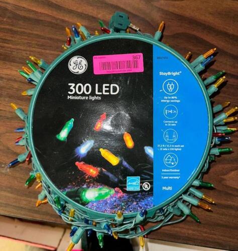 300 MULTI-COLORED LED HOLIDAY LIGHTS