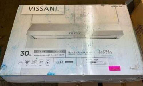 VISSANI 30" UNDER CABINET RANGE HOOD