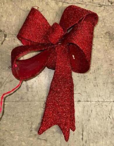 (3)- HANGING LIGHTED BOWS