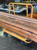 (10) 4X4 PIECES OF WOOD & (2) 2X4 PIECES - 4
