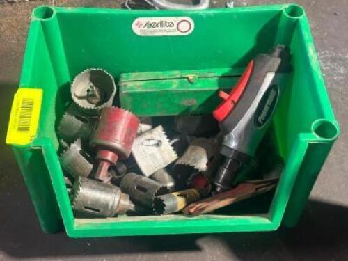 HOLE SAWS WTH PNEUMATIC HAND TOOL