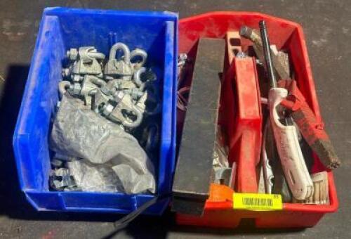 ASSORTED TOOLS AND HARDWARE AS SHOWN
