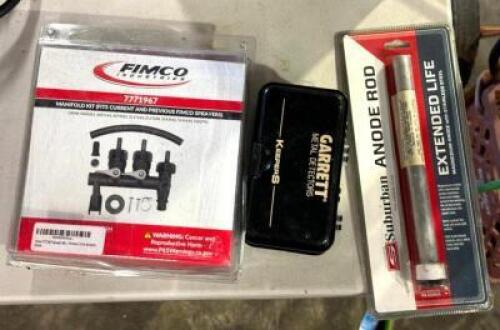 MANIFOLD KIT, METAL DETECTOR, AND ANODE ROD