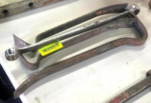 ASSORTED PRY BARS AND WRENCH