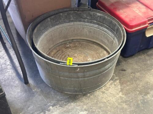 (2) METAL BUCKETS